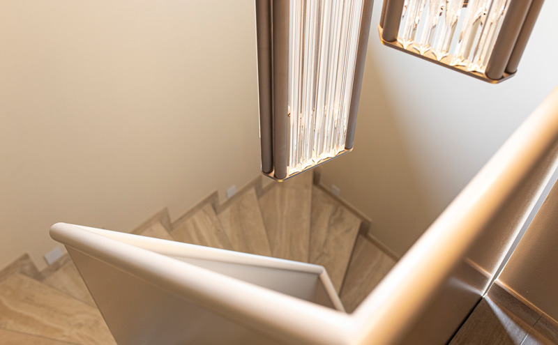 Detail-Treppe-Leuchte